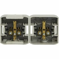 Doppelwandsteckdose 16 A, Aufputz, Wasserdicht IP44, Mit Grauer Abdeckung - Legrand Forix 782394. 3 Doppelwandsteckdose 16 A, Aufputz, Wasserdicht IP44, Mit Grauer Abdeckung - Legrand Forix 782394. -LEGRAND SHOP 59628965 4