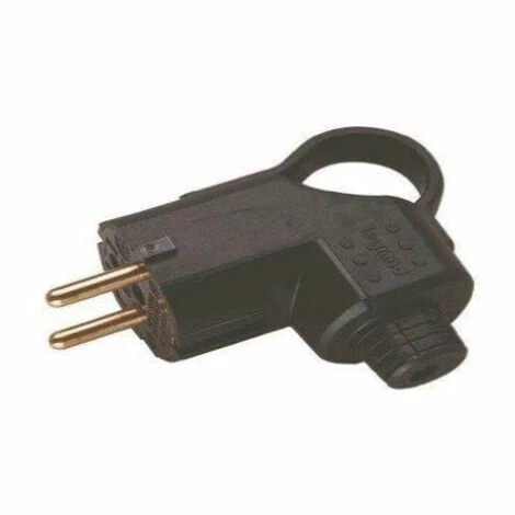 2P+T Stecker - 16 A Mit Zugring - Stecker - Legrand LEG96929 - (2 Phasen + Erde, 16 A) - Farbe Schwarz. 1 2P+T Stecker - 16 A Mit Zugring - Stecker - Legrand LEG96929 - (2 Phasen + Erde, 16 A) - Farbe Schwarz.