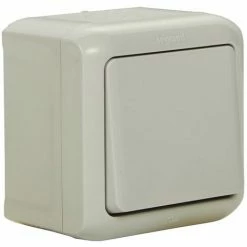 DRUCKKNOPF LEGRAND FORIX 782384 IP 44-10A X 250V GRAU