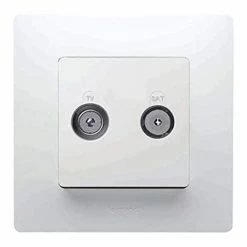 TV-r/Sat-Steckdose White Serie Niloe - Legrand