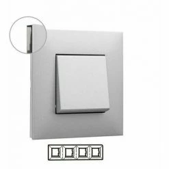 VALENA NEXT Platte Mit 4 Aluminiumelementen - LEGRAND