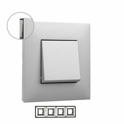 VALENA NEXT Platte mit 4 Aluminiumelementen - LEGRAND VALENA NEXT Platte Mit 4 Aluminiumelementen - LEGRAND -LEGRAND SHOP 60342675 1