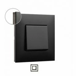 VALENA NEXT Abdeckplatte Mit 1 Dunkel/chrom Element - LEGRAND