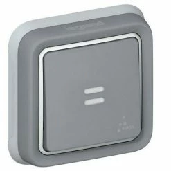 Unterputz-Leuchtdrucktaster Aus Grauem Plexus - LEGRAND
