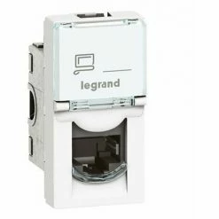 RJ45 Buchse Kategorie 6 UTP 1 Modul Weiß - LEGRAND