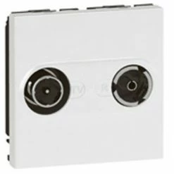 Mosaik-TV-FM-2 Legrand Module - DLP Weiß