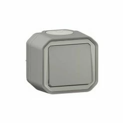 WASSERDICHTER PUSH PLEXO 10A IP55 IK08 KOMPLETTLIEFERUNG FÜR AUFPUTZMONTAGE - GRAU LEGRAND LEG069720L