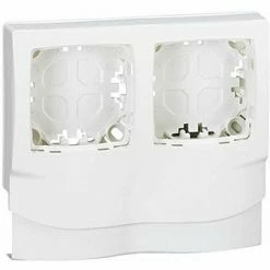 LEGRAND 031418 DLPLUS AUFPUTZMONTAGE-GERÄTERAHMEN, 2 PFOSTEN, DIE ENTLANG DER ZIERLEISTEN INSTALLIERT WERDEN, DICKE, 20 MM, WEIS