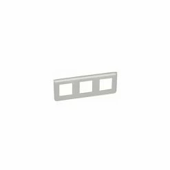 PLATTE FÜR STECKDOSE UND SCHALTER LEGRAND MOSAIC - 3X2 HORIZONTALE MODULE - ALU LEG079306 -LEGRAND SHOP 60947405 2
