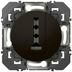 LEGRAND LEG95286 TEL COMPO TL-TELEFONBUCHSE DOOXIE IN SCHWARZEM T-FINISH