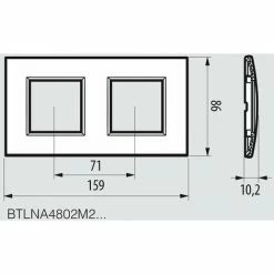 LEGRAND BTICINO LIVINGLIGHT LNA4802 M2AR? LL-PLACA 2 X 2 M ANTHRAZIT 4 LEGRAND BTICINO LIVINGLIGHT LNA4802 M2AR? LL-PLACA 2 X 2 M ANTHRAZIT -LEGRAND SHOP 60947824 5