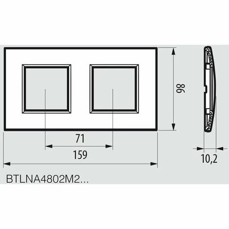 LEGRAND BTICINO LIVINGLIGHT LNA4802 M2AR? LL-PLACA 2 X 2 M ANTHRAZIT LEGRAND BTICINO LIVINGLIGHT LNA4802 M2AR? LL-PLACA 2 X 2 M ANTHRAZIT -LEGRAND SHOP 60947824 5