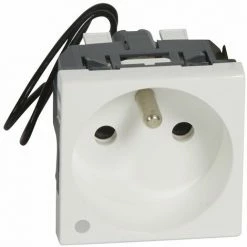 2P+E STECKDOSE LED LEGRAND ANTIMIKROBIELLES MOSAIK 077112