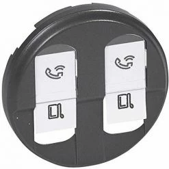 LEGRAND C LIANE GRAPHITE COVER - DOPPELTE RJ45-BUCHSE LEG067952