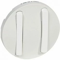 LEGRAND 065002 C LIANE TROIT ZIERLEISTE FÜR DOPPELSCHALTER, 2 WEGE ODER DRUCKTASTER, WEISS