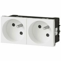 DOPPELSTECKSCHLÜSSEL WEISS SCHRÄGSCHACHT S 45 MOSAIC LINK LEGRAND? SEITLICHER ANSCHLUSS? 4 MODULE LEG077107L