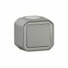 PLEXO 10AX 250V~ IP55 IK08 WASSERDICHTER SCHALTER ODER ZWEISEITIG KOMPLETT FÜR OBERFLÄCHENMONTAGE ? GRAU LEGRAND LEG069711L