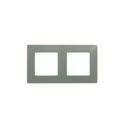 LEGRAND - PLAQUE DÉCORATIVE 2 POSTES NILOE GALET