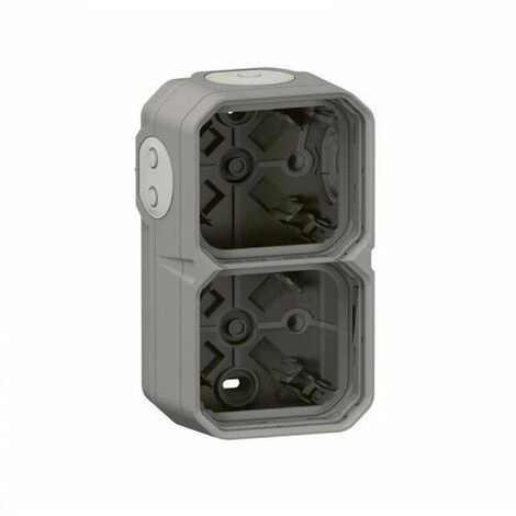 WASSERDICHTE OBERFLÄCHENBOX AUS PLEXO 2 HORIZONTAL- UND VERTIKALE POSITIONEN OHNE TEILUNG MIT 4 MEMBRAN-ENDKAPPEN - GRAU LEGRAND WASSERDICHTE OBERFLÄCHENBOX AUS PLEXO 2 HORIZONTAL- UND VERTIKALE POSITIONEN OHNE TEILUNG MIT 4 MEMBRAN-ENDKAPPEN - GRAU LEGRAND -LEGRAND SHOP 60950966 1