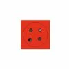2P+E STECKDOSE MOSAIC LINK TRIMMFLÄCHE SEITLICHER ANSCHLUSS 2 MODULE - ROT LEGRAND LEG077170L