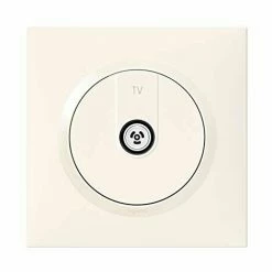 LEGRAND 095017 DOOXIE BLIND E CANVAS TV-DOSE, GELIEFERT MIT QUADRATISCHER PLATTE UND KRABEN, WEISS LEG95017