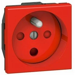 STECKDOSE LEGRAND MOSAIC - 2P+E RECHTS D TRUMPING - SCHRAUBE - 2 MOD - WEISS LEG077114