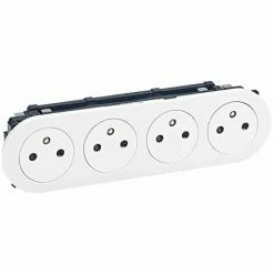 LEGRAND C LIANE WHITE TRIM - 4 X 2P+E BUCHSEN FÜR KOMPAKTE KABELOBERFLÄCHE LEG068114