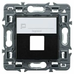 VALENA NEXT 1xRJ45 Trapez Dunkel LEGRAND 741477 Adapter