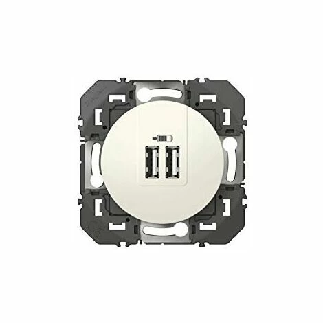 LEGRAND 600343 DOPPEL-USB-LADEGERÄT TYP A DOOXIE, 2,4 A, WEISS 1 LEGRAND 600343 DOPPEL-USB-LADEGERÄT TYP A DOOXIE, 2,4 A, WEISS