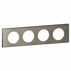 LEGRAND LEG69104 C LIANE PLATTE 4 POSITIONEN EDELSTAHL BROSS
