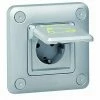 LEGRAND 077897 IP55 IK10 EINBAUSTECKDOSE MIT GREEN'UP ZUGANGSHUTTER FÜR ELEKTROFAHRZEUGE, MODE 1 ODER 2, 16A, 230V