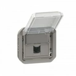 IT-BUCHSE RJ45 CAT GORIE 6 FTP WASSERDICHTER PLEXO-VERSCHLUSS IP55 MIT ABDECKUNG - LEGRAND-GRAU-FINISH LEG069569L