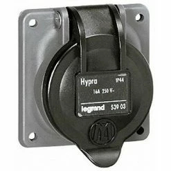 HYPRA PANEL BASE - IP44 - 16 A - 250 V~ - 2P+E - DOM PINOUT - KUNSTSTOFF LEGRAND LEG053903
