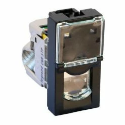 RJ45 BUCHSE CAT GORIE6A STP GESCHIRMT M TAL MOSAIK 1 MODUL - MATT SCHWARZ LEGRAND LEG079173L