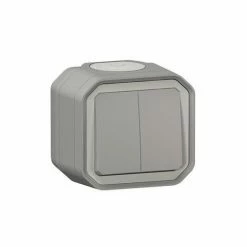 DOPPELT VERSIEGELTE STEUERUNG FÜR 3 FUNKTIONEN PLEXO IP55 IK08 KOMPLETT FÜR OBERFLÄCHENMONTAGE - GRAU LEGRAND LEG069715L