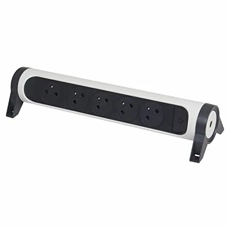 LEGRAND 049467 ? DREHBARES NETZVERLÄNGERUNGSKABEL MIT 5 OBERFLÄCHEN-STECKDOSEN UND KABELSCHALTER ? WEISS UND DUNKELGRAU LEGRAND 049467 ? DREHBARES NETZVERLÄNGERUNGSKABEL MIT 5 OBERFLÄCHEN-STECKDOSEN UND KABELSCHALTER ? WEISS UND DUNKELGRAU -LEGRAND SHOP 70901358 1