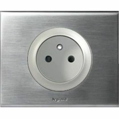 LEGRAND C LIANE SOCKET 2P+E KOMPLETT EDELSTAHLBROSS 1 LEGRAND C LIANE SOCKET 2P+E KOMPLETT EDELSTAHLBROSS