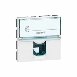 LEGRAND Rnis Mosaic 2 Module Rj45 8 Polen, Weiß
