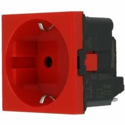 LEGRAND 16A, 250 V~ Enfichable, Rot, Kontaktschutz