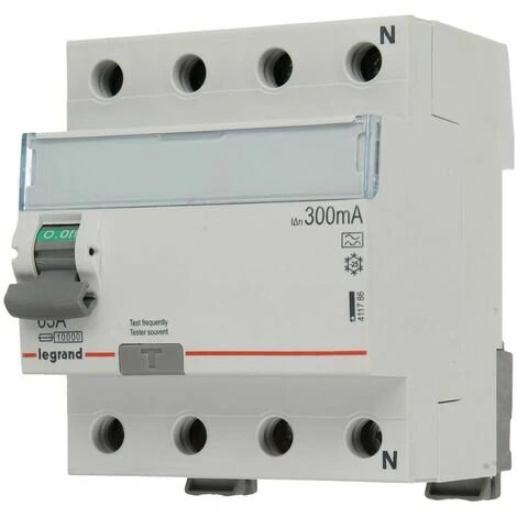 Differenzschalter Legrand 4 Stöcke 63 A/300 mA, 400 V Differenzschalter Legrand 4 Stöcke 63 A/300 MA, 400 V -LEGRAND SHOP 70987124 1