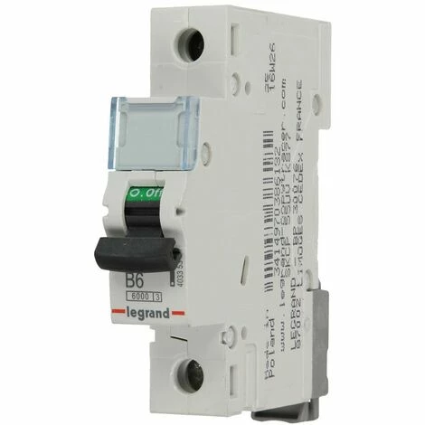 Leistungsschalter Legrand 6A Kennlinie B 1 Pol 6kA, 1 Modul Leistungsschalter Legrand 6A Kennlinie B 1 Pol 6kA, 1 Modul -LEGRAND SHOP 70991202 1