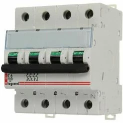 Leistungsschalter Legrand 6A Charakteristische C 3 Pole + N 10kA ,4 Mod.