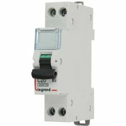 Leistungsschalter Legrand 20A Kurve C 1 Pol + N 6kA, 1 Modul