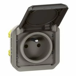 STECKDOSE MIT ZUSAMMENSTELLBAREM PLEXO-VERSCHLUSS - ANTHRAZIT LEGRAND LEG070047