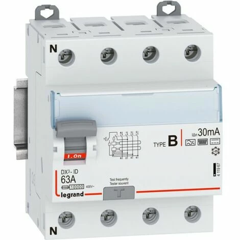 Legrand FI-SCHALTER 63A,4P.,30MA (411967 DX3) 1 Legrand FI-SCHALTER 63A,4P.,30MA (411967 DX3)