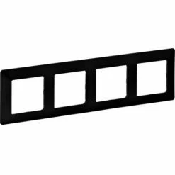 Legrand 4-FACH RAHMEN SCHWARZ (754254 VALENA LIFE)
